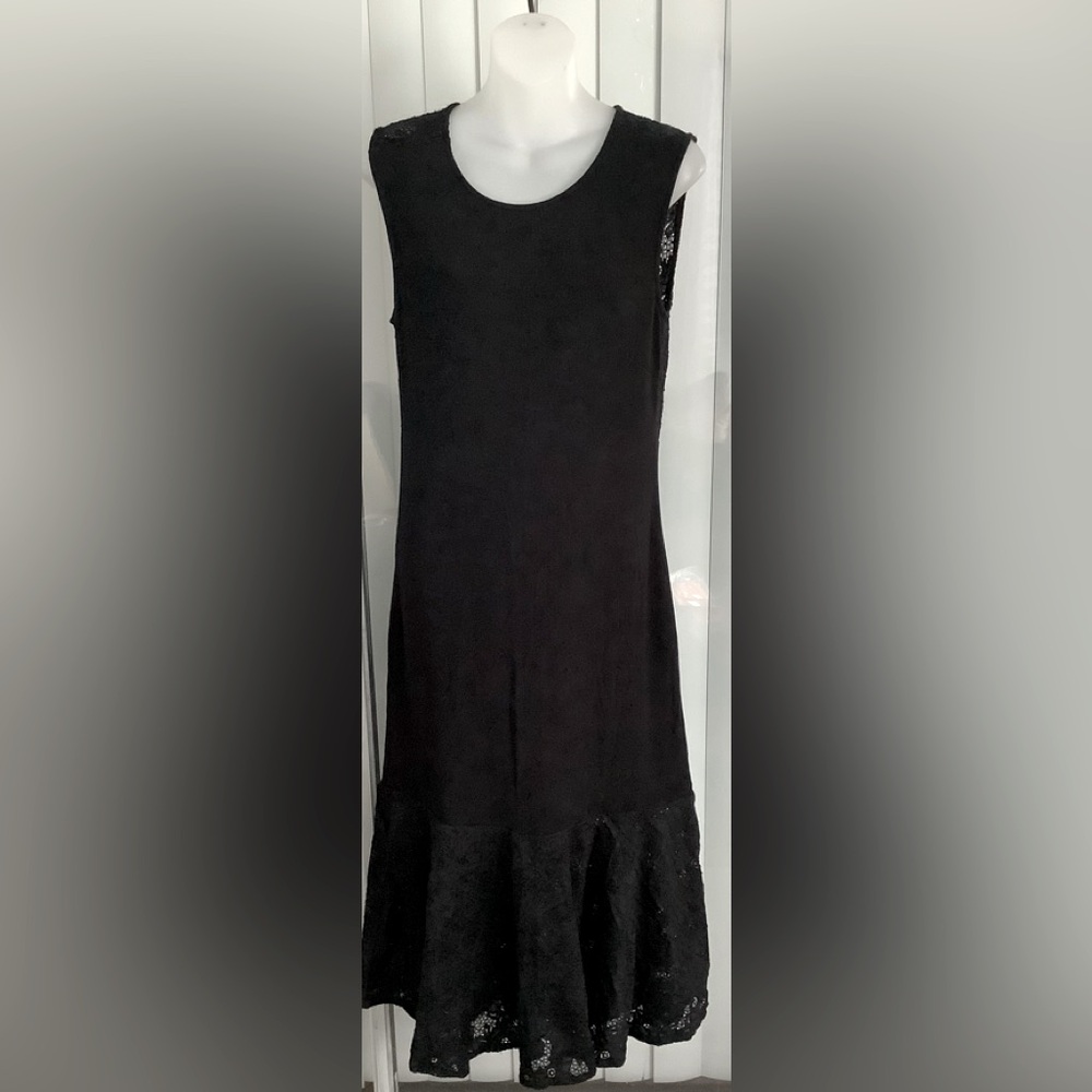NOIR ANKLE LENGTH TANK DRESS WITH LACE